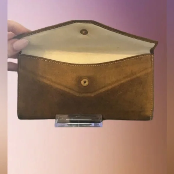 Gucci RARE Brown Suede Wallet Vintage 1970s Horsebit - Picture 8 of 8